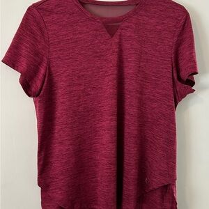 Women's Heathered Red Top Workout